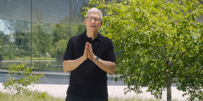 screenshot del keynote Apple