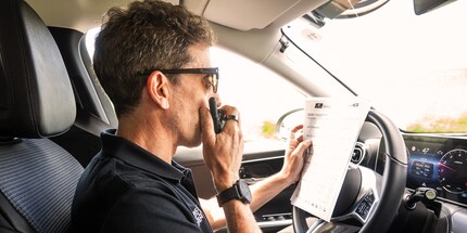 Alex Sans Vega, Head of Performance Q36.5 Pro Cycling Team, at work.