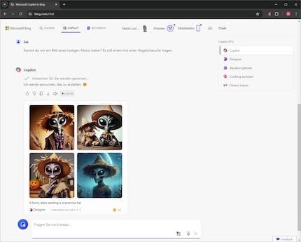 Con Copilot in Bing non solo puoi conversare, ma anche generare immagini.