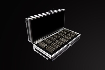 The Space Bricks are on display in various Lego stores.