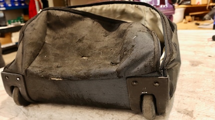 Pretty battered: is there still hope for this old travel bag?
