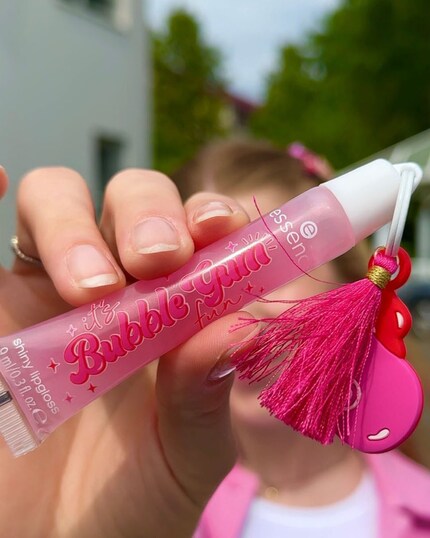 Essence's new Bubble Gum Fun Lipgloss is also a keychain.