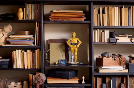 Als Dekoration macht der Droide auch im Bücherregal eine gute Figur.