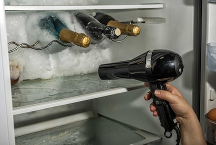 Wer friert versehentlich Champagner so fest ein?