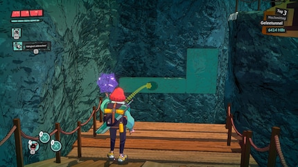 J’utilise des sorts pour attaquer des ennemis ou résoudre les énigmes des donjons. Ici, le sort « étoile du matin » me permet de tirer une pâte gluante dans ma direction afin de créer des plateformes.