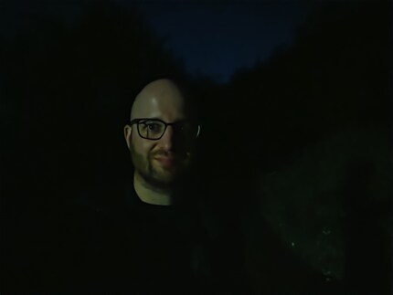 Selfies worden niet goed in het donker.