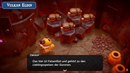 Même pas mal aux dents : les Gorons sont friands de rochers.