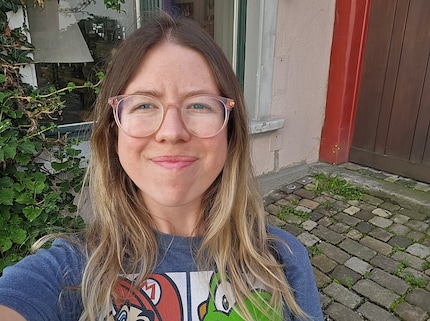 Hier is mijn selfie met de camera aan de voorkant.