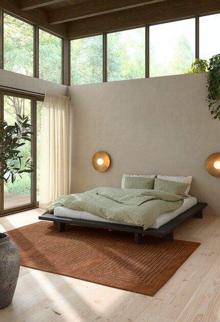 The minimalist look from Japan, including vintage Japanese art, futon bedrooms and Zen garden ideas, is all the rage.