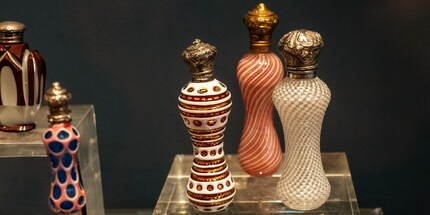 Des flacons du XIXe siècle.