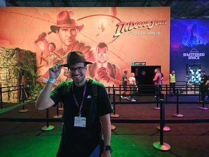 Non so cosa abbia da ridere il mio collega Domagoj. Ancora una volta abbiamo potuto vedere solo un breve video di «Indiana Jones and the Great Circle» invece di poterlo giocare in prima persona.