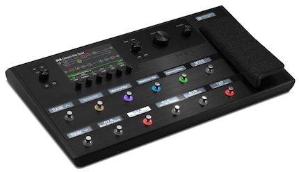 The Line 6 Helix pedal offers countless virtual amps, cabinets and pedals.