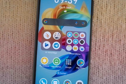 Sur la page d'accueil, les principales applications vous sont proposées en fonction de votre utilisation.