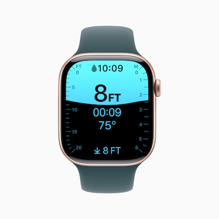 Die Series 10 misst Tiefen bis sechs Meter und die Wassertemperatur. 