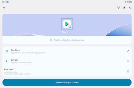 Crea il link per il Play Store una tantum.