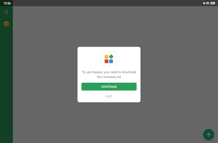 Gspace necessita di poche autorizzazioni ed è pronto per l'uso.