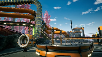 Looks like a water park: pipelines and hypertubes.