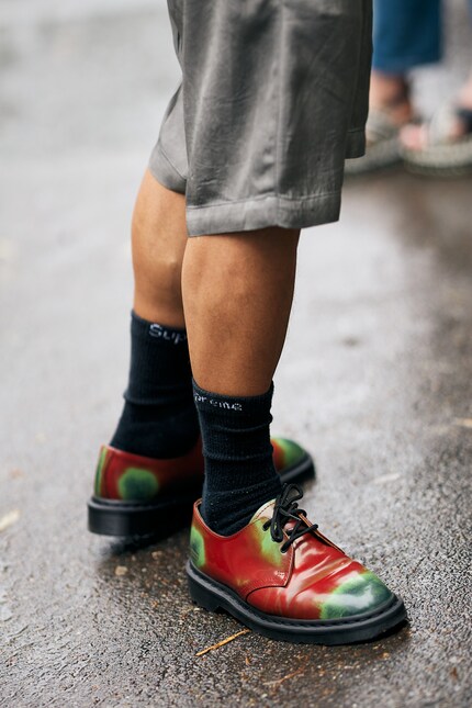 Halbschuhe als Highlight.