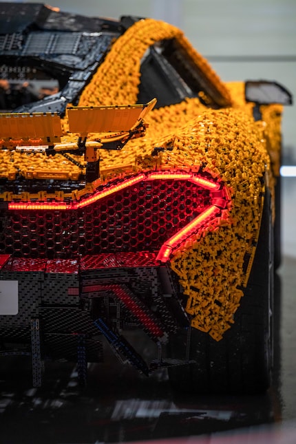 The McLaren P1 is the first Lego car to complete a lap of a race track.