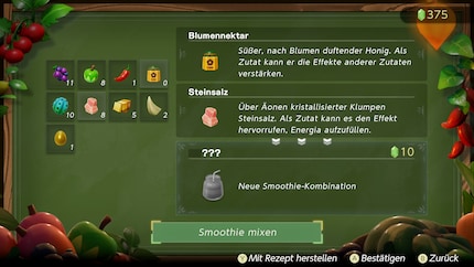 Ai chioschi dei frullati mi preparo dei drink con gli ingredienti disponibili.