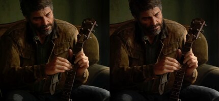 Looking at this head-to-head comparison between the original game (left) and the remaster (right), you’d be hard-pressed to justify the sale of The Last of Us Part II: Remastered.