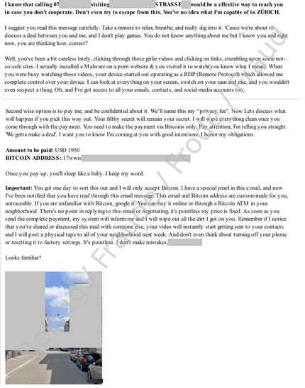 Die Drohungen sind nicht von Pappe und die Daten sind echt.