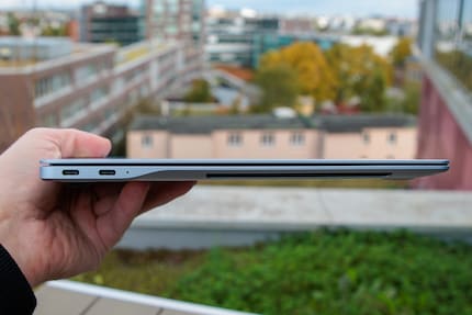 The Galaxy Book 4 Edge is a compact, lightweight device with a basic range of ports.