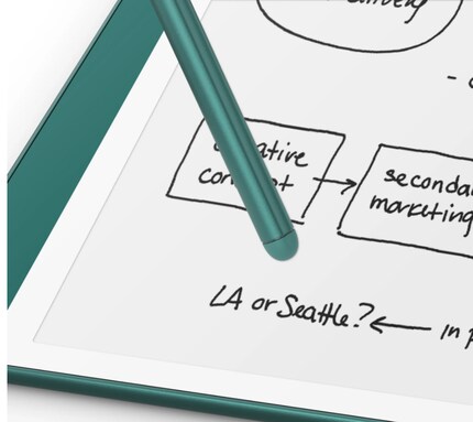 L'arrière du stylet est une gomme.