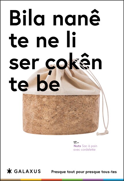 Kurmandji (parlé dans certaines parties du Moyen-Orient)