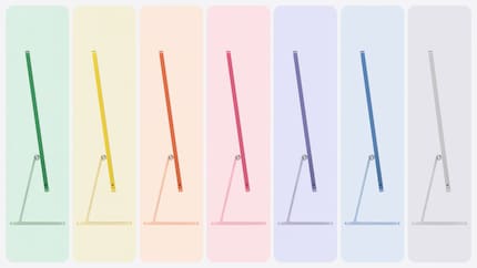 Les nouvelles teintes de l'iMac.