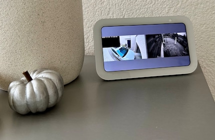Les images en direct des deux caméras s’affichent sur l’Echo Show.