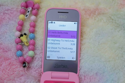 The struggle is real: Die Musik ist unschön beschriftet.