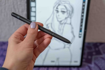 Der Stift von XP-Pen liegt mir gut in der Hand.