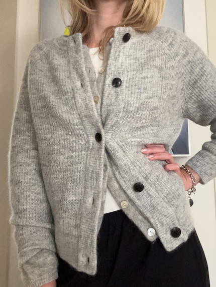 An die Strickjacken, fertig, layern!