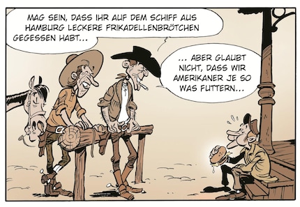 The German immigrants brought the hamburger with them to the USA.