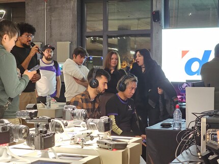 Tra telecamere e altri gadget, la sede del torneo era unica.