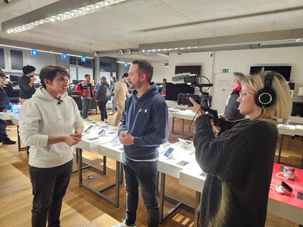 Il vincitore è raggiante nell'intervista dopo la finale.