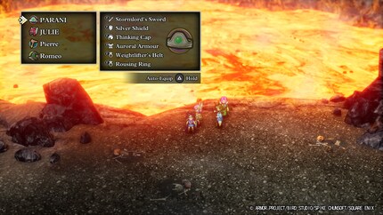 Neben dem automatischen Heilen, kann ich meine Charaktere auch automatisch ausrüsten lassen.