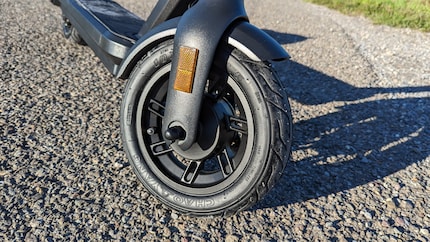 Many models only have an electronic brake in addition to a friction brake on the second wheel.