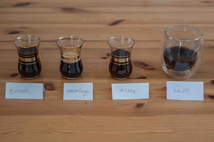 My portafilter coffee wins. I don’t like the taste of the multi-beverage’s coffee.