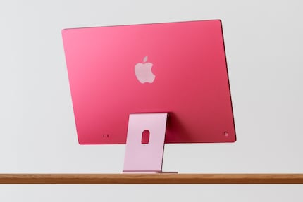 The pink back really pops. As for the base and front, they’re more of a pale pink.