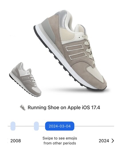 «Yeah, just the sneaker emoji based off my design - what have you done? GOAT mode»