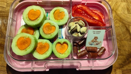 I only give my carrot hearts to my daughter Zoe.