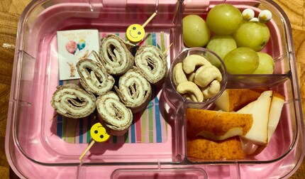 The tortilla rolls are also very popular with Zoe.