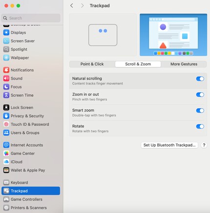 Non mi sono mai abituato al presunto scorrimento inverso.