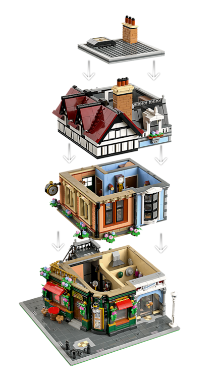 The individual floors can be removed to make it easier to play with the house.