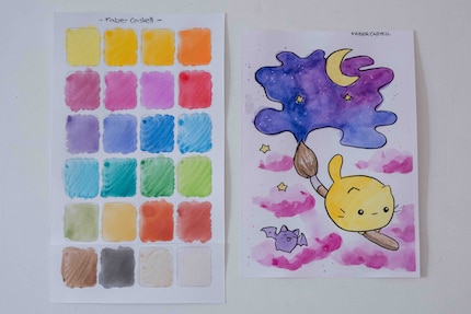 Beautiful gradients are difficult, but the colors are bright.