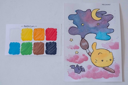 I colori brillanti non si mescolano bene.