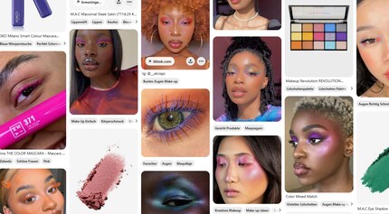 This is what a pinboard in the spirit of Aura Beauty looks like on Pinterest.