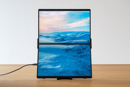 Ohne eingestecktes Netzteil ist die Helligkeit des FlipGo Dual knapp bemessen.